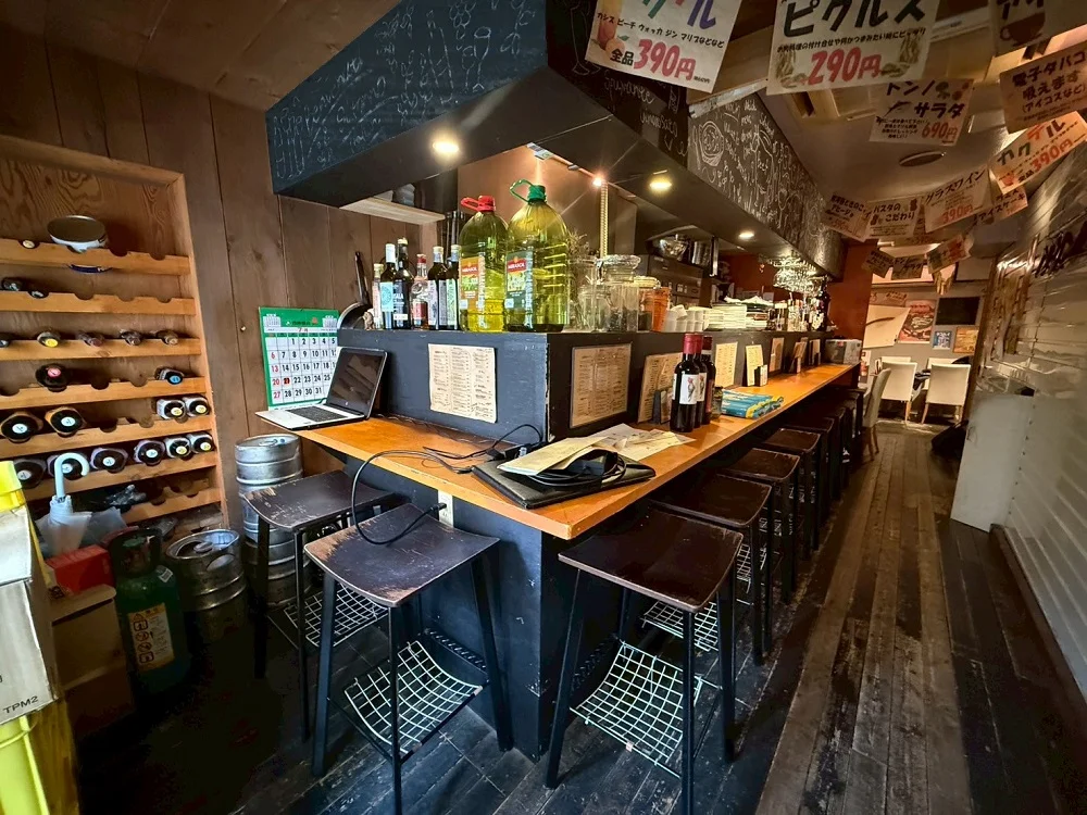 久米川の居抜き店舗の内装