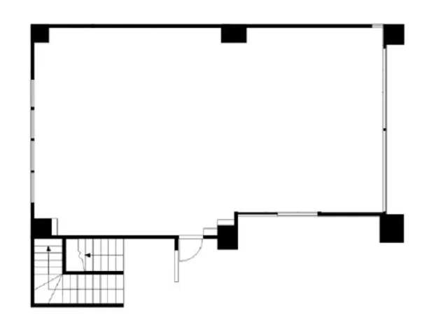 貸店舗(スケルトン)の平面図