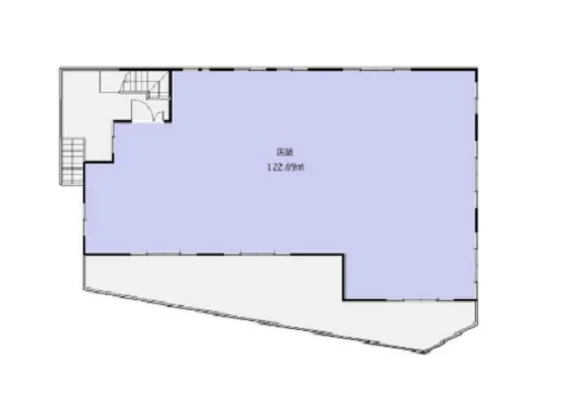 東川口のスケルトン物件の平面図