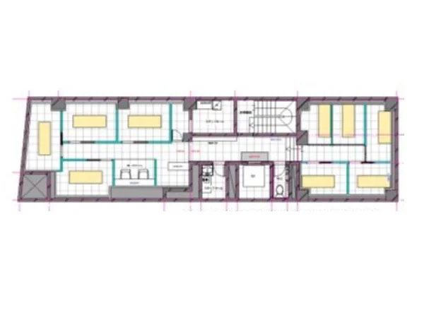 エステの居抜き物件の平面図