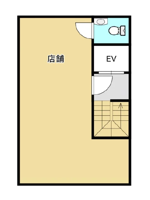 貸店舗(スケルトン)の平面図