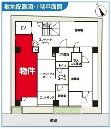寿司の居抜き物件の平面図