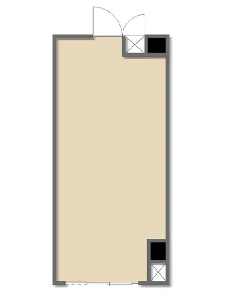 千歳烏山のスケルトン物件の平面図