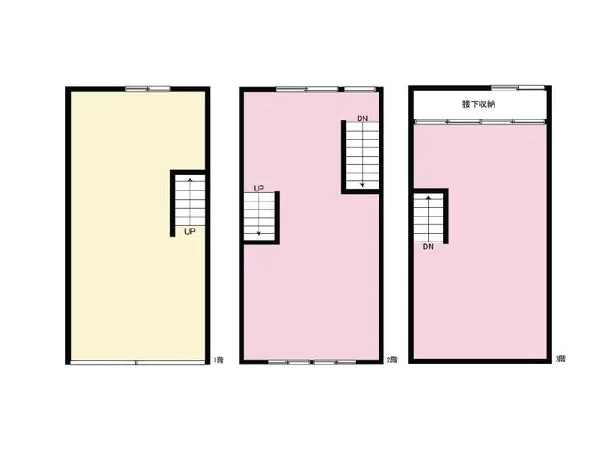 弘明寺のスケルトン店舗物件の平面図