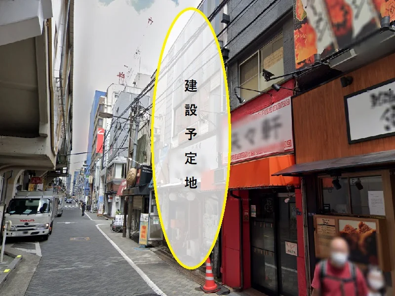 貸店舗(スケルトン)の外観