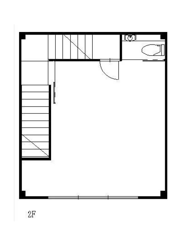 貸店舗(スケルトン)の平面図
