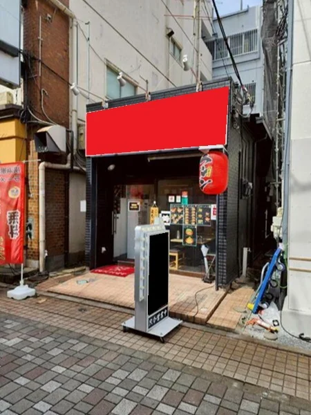 ラーメンの居抜き物件のエントランス