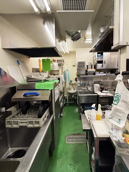 八王子の居抜き店舗の厨房