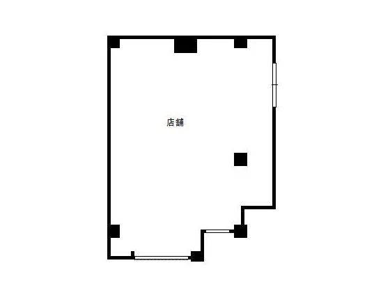 南柏のダイニングバー居抜きの平面図