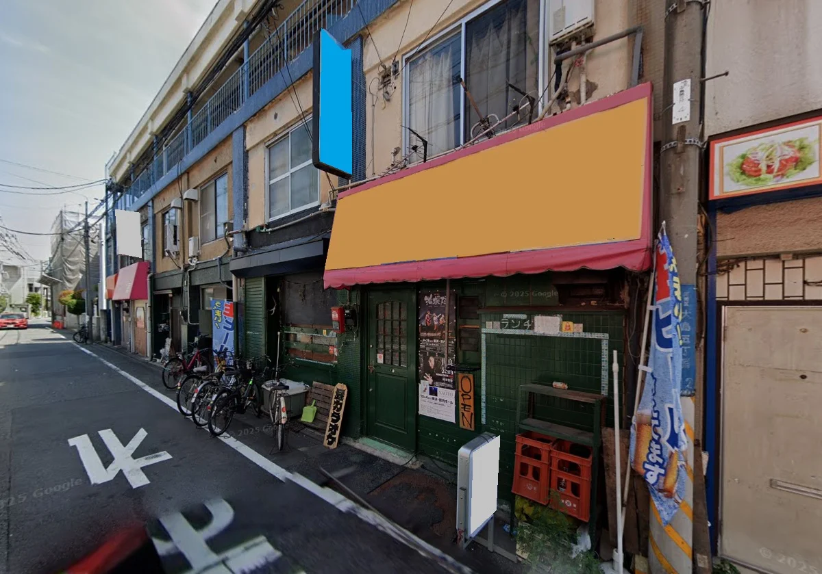 川崎の居抜き店舗の外観