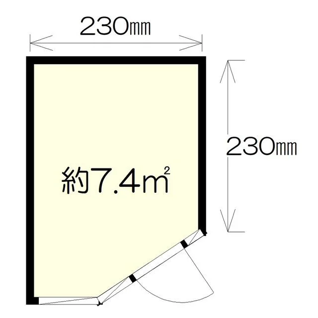 能見台の居抜き店舗の平面図