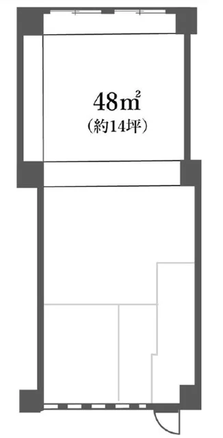 戸越銀座のテイクアウト居抜きの平面図