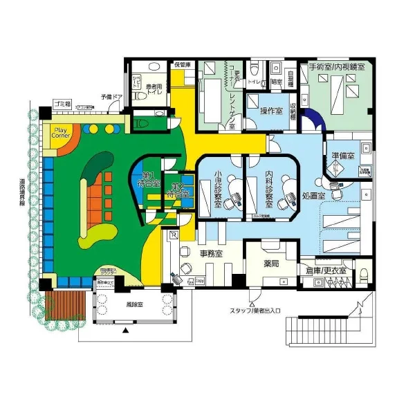 越谷の医院居抜きの平面図