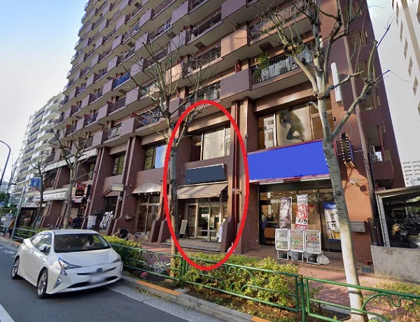 田町のスケルトン物件の外観