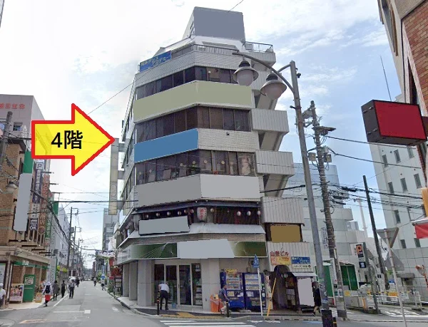 藤沢の事務所仕様店舗物件の外観