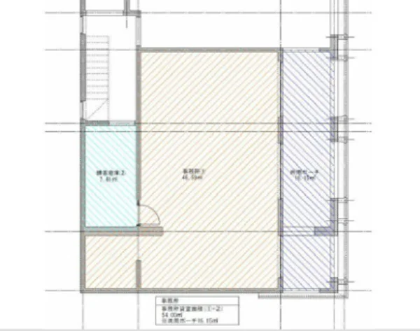 両国のスケルトン物件の平面図