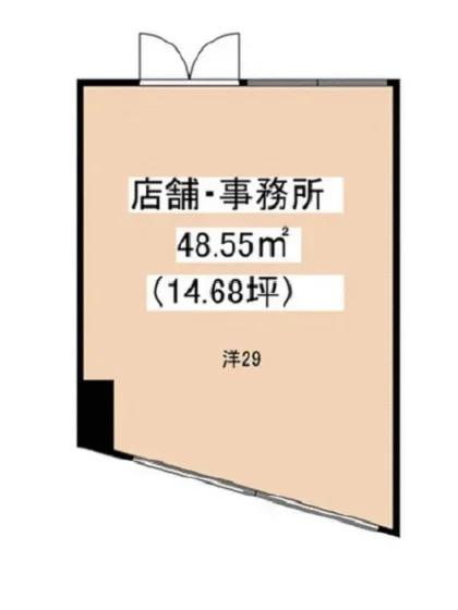 西新井のスケルトン物件の平面図