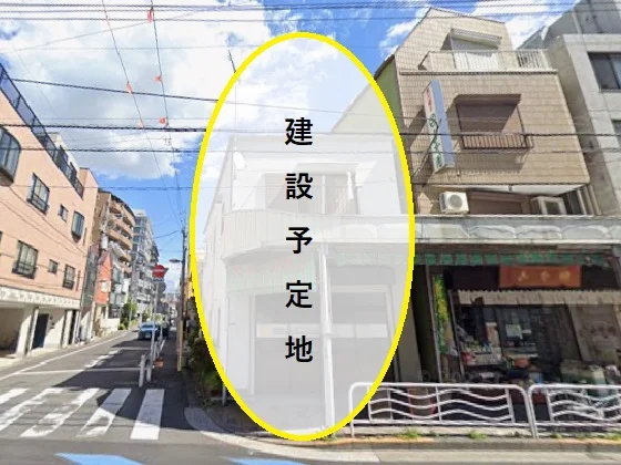 貸店舗(スケルトン)の外観