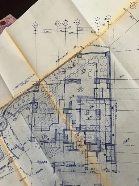 中華料理の居抜き物件の平面図