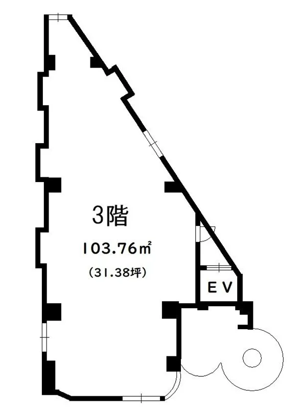 津田沼のガールズバー居抜きの平面図