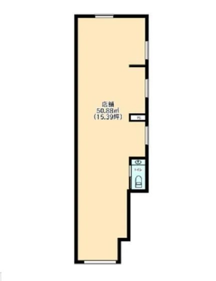 新所沢のスケルトン物件の平面図