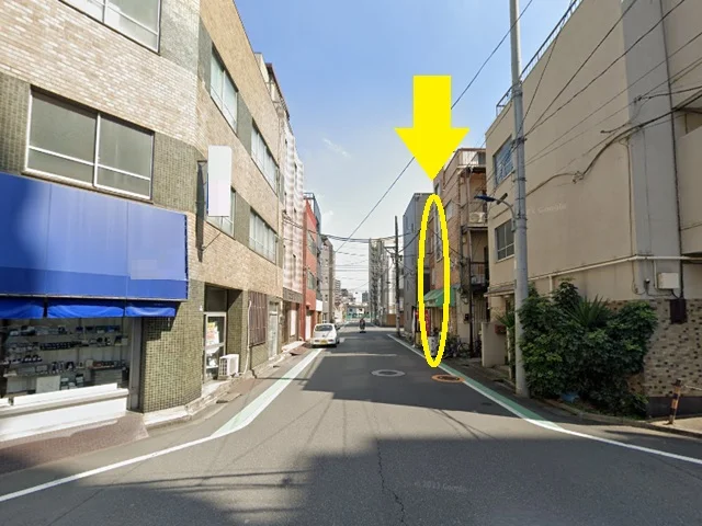 赤羽岩淵のスケルトン店舗物件の外観