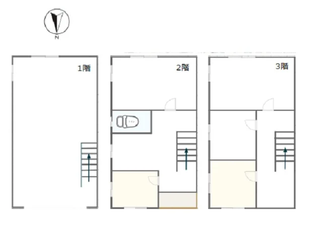 貸店舗(スケルトン)の平面図