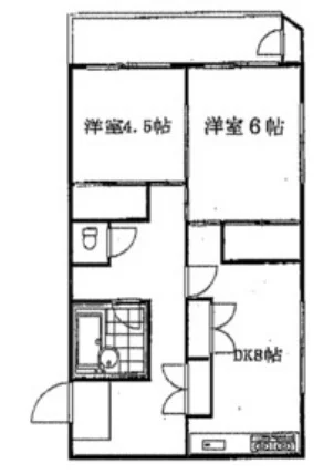 目黒のエステ居抜きの平面図