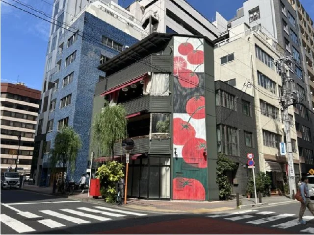 銀座のスケルトン店舗物件の外観