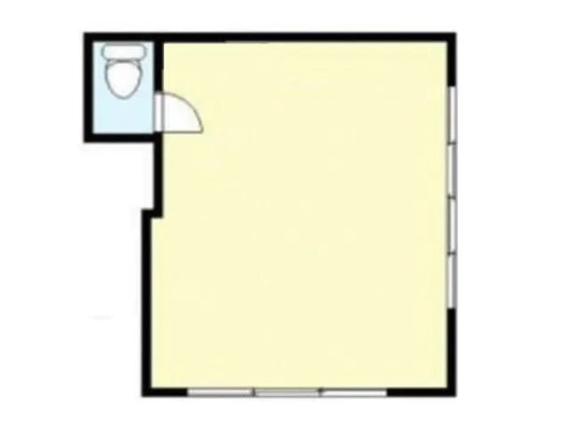 雑色の事務所仕様店舗物件の平面図