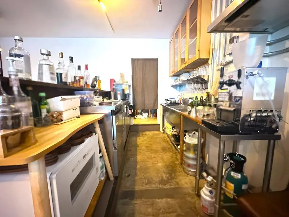 田園調布の居抜き店舗の厨房