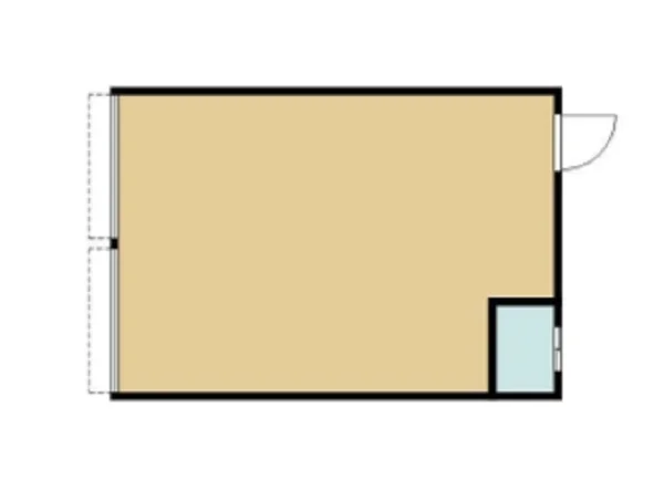 貸店舗(スケルトン)の平面図
