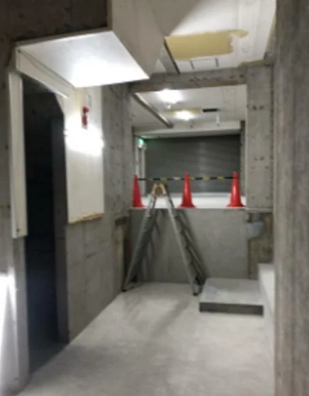 初台のスケルトン物件の内装