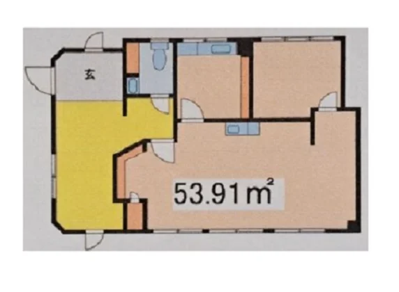 貸店舗(事務所仕様)の平面図