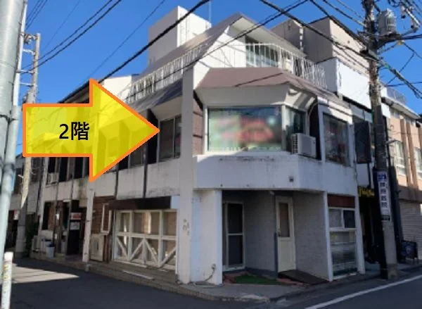 貸店舗(スケルトン)の外観