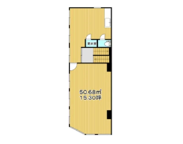 ひばりヶ丘のスケルトン店舗物件の平面図