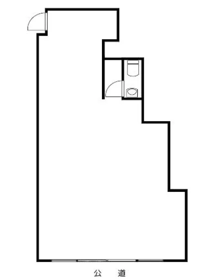韓国料理の居抜き物件の平面図