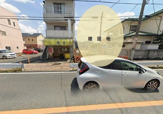 貸店舗(スケルトン)の外観