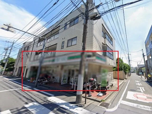 貸店舗(スケルトン)の外観