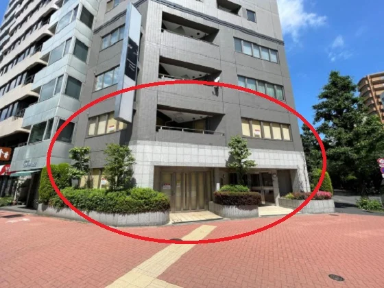 水天宮前の事務所仕様物件の外観