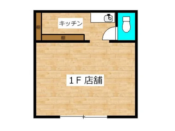 生田の事務所仕様物件の平面図