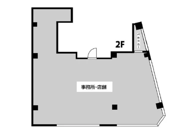 武蔵小山のスケルトン物件の平面図