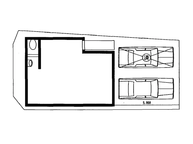横須賀中央のスケルトン店舗物件の平面図