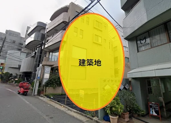 貸店舗(スケルトン)の外観