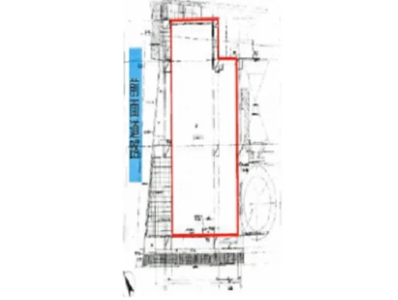 貸店舗(スケルトン)の平面図