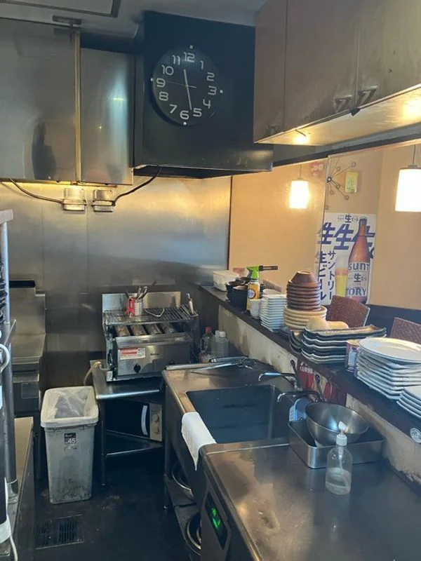 東大宮の居抜き店舗の厨房