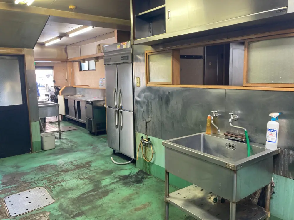 尾久の居抜き店舗の厨房