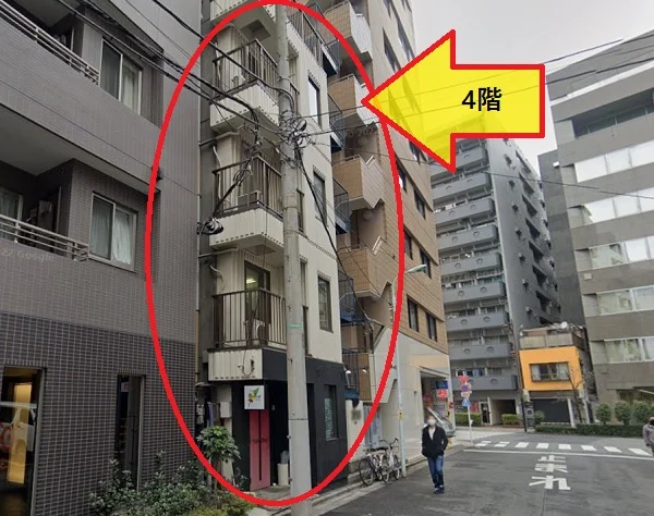 水天宮前の事務所仕様物件の外観