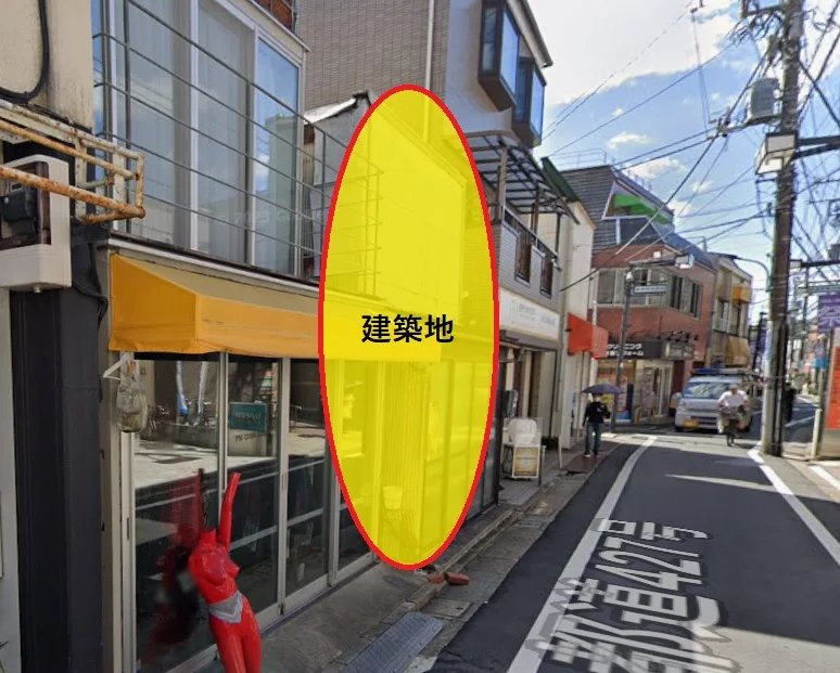 豪徳寺のスケルトン店舗物件の外観