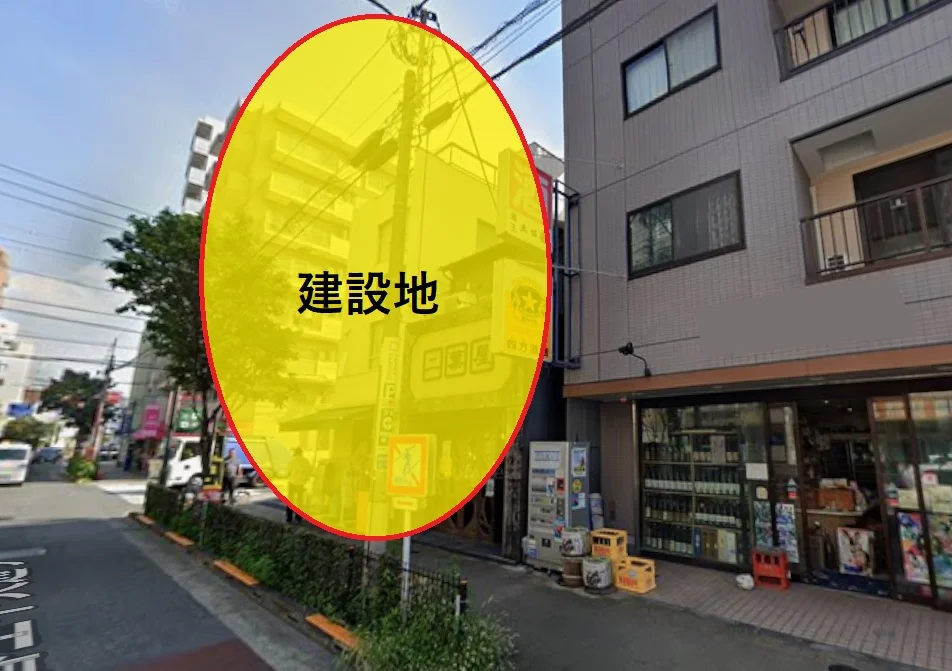 日暮里のスケルトン店舗物件の外観